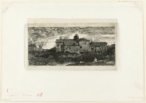 Kapell och pilgrimshärbärge i Harambeltz (Basses-Pyrénées) av Odilon Redon