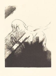 Cheval aile (vingad häst) av Odilon Redon