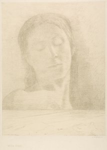 Stängda ögon av Odilon Redon