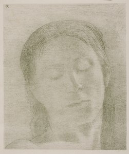 Stängda ögon av Odilon Redon