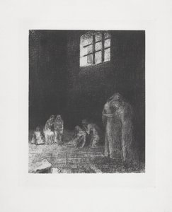 I skuggorna av människor som gråter och ber... av Odilon Redon
