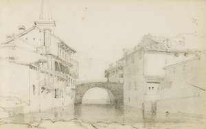Ritning från ett album med titeln "Baskien", 1862-63 av Odilon Redon