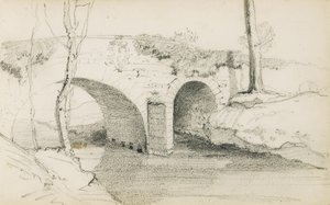 Ritning från ett album med titeln "Baskien", 1862-63 av Odilon Redon