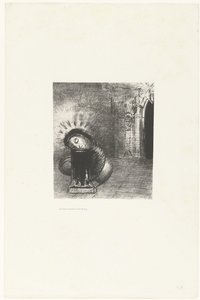 En lång pop färgen av blod ...une longue chrysalide couleur de sang... Tentation de Saint-Antoine (2) (serietitel) Temptation of Saint Anthony (serietitel) av Odilon Redon
