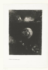 Och alla typer av ohyggliga bestar dök upp Et toutes sortes de bêtes effroyables surgissent (titel på objekt) Tentation de Saint-Antoine (1) (serietitel) Temptation of Saint Anthony (serietitel) av Odilon Redon