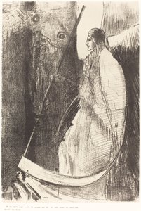 Och en annan ängel kom ut ur templet som är i himmelen, och han hade också en skarp skära av Odilon Redon
