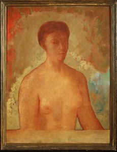 Eve (målning på duk) av Odilon Redon