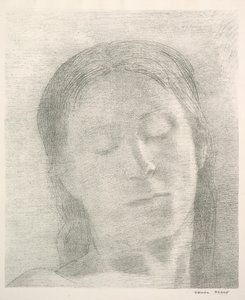 Slutna ögon av Odilon Redon