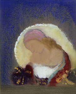 Upplyst blomma av Odilon Redon