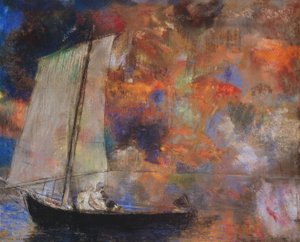 Blomma moln av Odilon Redon