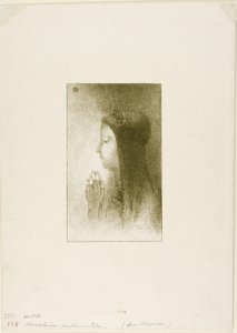 Frontispice för Chevaleries Sentimentales av Ferdinand Hérold, 1893 av Odilon Redon