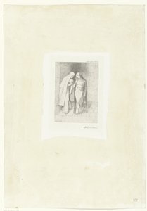 Mystisk konversation Entretien mystique (titel på objekt) av Odilon Redon
