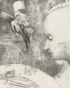 Heavenly Art, 1894 (tryck) av Odilon Redon