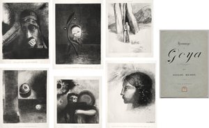 Homage till Goya av Odilon Redon