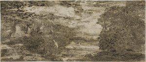 Ryttare under en stormig himmel av Odilon Redon