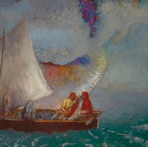 Det grå seglet, um 1900-1904. av Odilon Redon