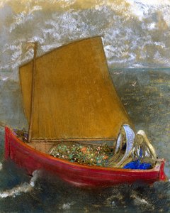 La Voile jaune (Det gula seglet) av Odilon Redon