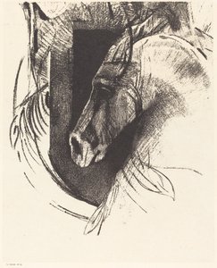 Kuriren (kapplöpningshästen) av Odilon Redon