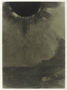 Le Noyé Drunkna i ett vatten, i månsken av Odilon Redon