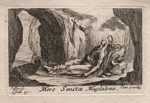 The Penitents: Death of Ste. Madeleine av Odilon Redon