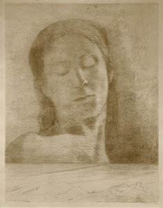 Ögon stängda av Odilon Redon