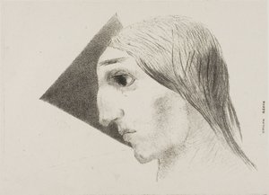 Madness, tallrik sex från To Edgar Poe av Odilon Redon