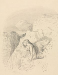 Melankoli, c. 1868. av Odilon Redon