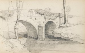 Sida från en skissbok, "Baskien" av Odilon Redon