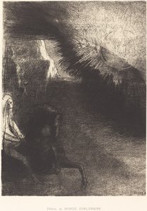 Pilgrim i den sublunära världen av Odilon Redon
