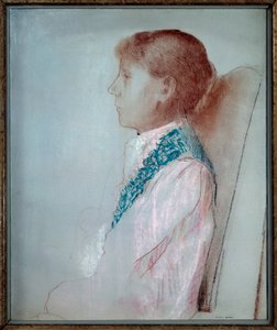 Porträtt av Madame Odilon Redon (1853-1923) 