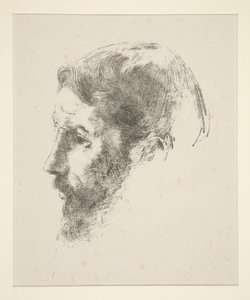 Porträtt av Pierre Bonnard av Odilon Redon