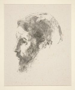 Porträtt av Pierre Bonnard av Odilon Redon