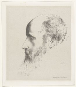 Porträtt av Edouard Vuillard av Odilon Redon