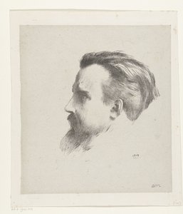 Porträtt av Maurice Denis av Odilon Redon