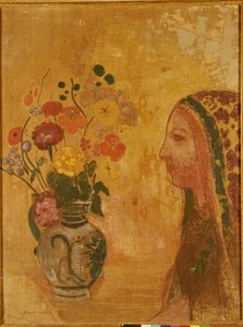 Profil av en kvinna av Odilon Redon