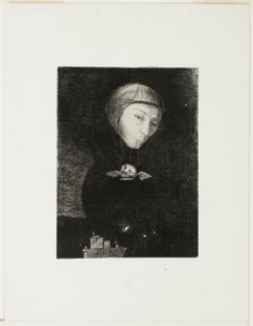 Sad Ascent, tallrik nio från In Dreams av Odilon Redon
