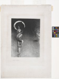 Serpent-Aureole (litografi på kinesiskt applikationspapper) av Odilon Redon