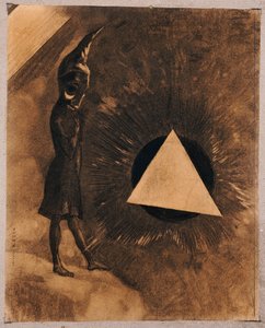 Bekymmer för Absolute.Philosopher, 1881 av Odilon Redon