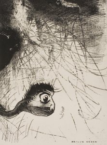 St Anthony: "Någonstans måste det finnas urformer vars kroppar bara är bilder", plattan 4 av 6 av Odilon Redon