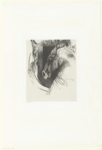 strid ros Le Courcier (titel på objekt) av Odilon Redon