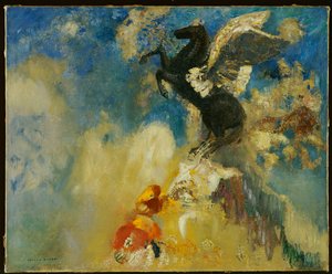 Den svarta Pegasus av Odilon Redon
