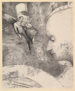 Den himmelska konsten, 1894. av Odilon Redon