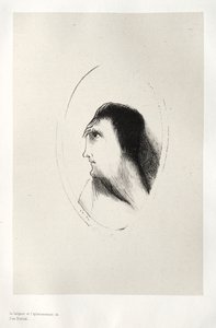 The Haunted House: The Width and Flatness of the Frontal [Bone], 1896. av Odilon Redon