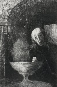 Det oändliga sökandet, från natten, 1886 av Odilon Redon
