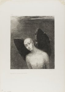 Den förlorade ängeln öppnade sedan Black Wings, från Night av Odilon Redon