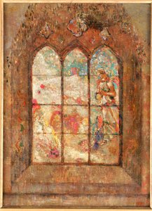 Fönstret i målat glas av Odilon Redon