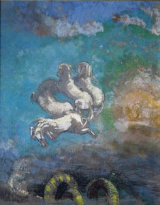Apollons vagn - Pastell av Odilon Redon