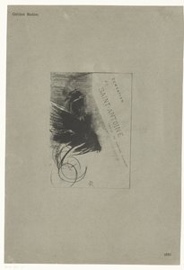 Titelsidan i en serie med frestelsen av Sankt Antonius Tentation de Saint-Antione texte de Gustave Flaubert (serietitel på objekt) Temptation of Saint Anthony (serietitel) av Odilon Redon