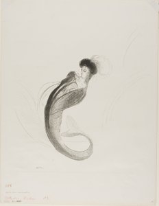 Untitled Trial Lithograph av Odilon Redon