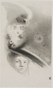 Untitled Trial Lithograph av Odilon Redon